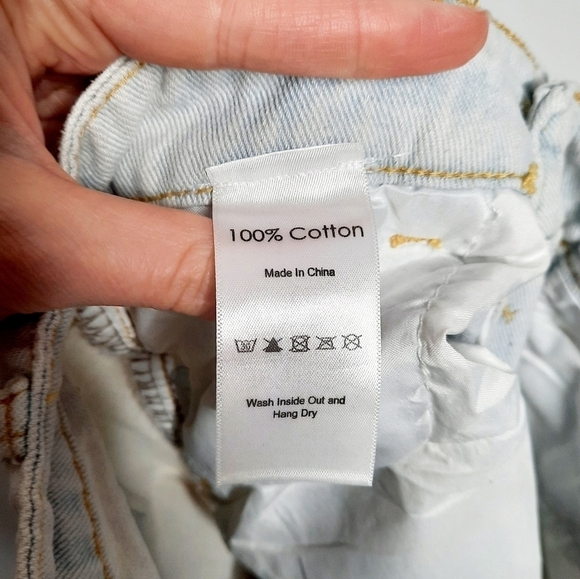 Pangea New York Hand Painted Denim Split Tone Jeans - Picture 4 of 5